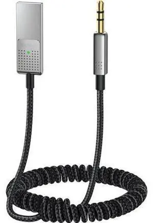Mcdodo Aux Bluetooth Adapter 5.3 with Built-in Microphone CD Quality 10M Transmission Bluetooth Receiver USB 2.0 to 3.5mm Wireless Car Kit Auxiliary Incoming Calls Hands-Free Instant Car Start Compati Mcdodo Aux Bluetooth Adapter 5.3 with Built-in Microphone CD Quality 10M Transmission Bluetooth Receiver USB 2.0 to 3.5mm Wireless Car Kit Auxiliary Incoming Calls Hands-Free Instant Car Start Compati