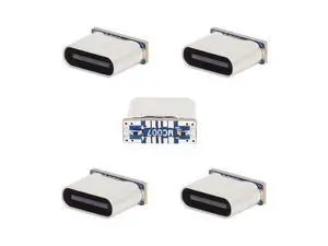 5 Pack USB C DIY Connector,Micro USB 5Pin to USB C Female Socket Port Repair Replacement Solder Adapter Standard Pinout 5 Pack USB C DIY Connector,Micro USB 5Pin to USB C Female Socket Port Repair Replacement Solder Adapter Standard Pinout