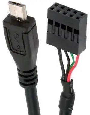 USB 2.0 Motherboard 9pin 10pin Header to Micro USB 5Pin Cable 50cm for Mini Monitor Sensor Panel Camera USB 2.0 Motherboard 9pin 10pin Header to Micro USB 5Pin Cable 50cm for Mini Monitor Sensor Panel Camera