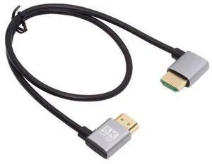 HDMI 2.1 Ultra Thin HDTV Cable 8K 4K Hyper Super Flexible Slim Cord Right Angled to Right Angled 90 Degree Type-A for Computer HDTV HDMI 2.1 Ultra Thin HDTV Cable 8K 4K Hyper Super Flexible Slim Cord Right Angled to Right Angled 90 Degree Type-A for Computer HDTV