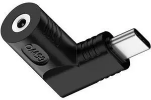 DC Jack 2.5x0.7mm Input to USB-C Type-C Angled 90 Degree Power Plug Charge Adapter for Laptop Phone DC Jack 2.5x0.7mm Input to USB-C Type-C Angled 90 Degree Power Plug Charge Adapter for Laptop Phone