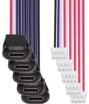 5pcs/Set DIY OEM Type C Female Socket to 4Pin Header Cable Pitch=2.0mm Latch Mount Type DC 5V Power 5pcs/Set DIY OEM Type C Female Socket to 4Pin Header Cable Pitch=2.0mm Latch Mount Type DC 5V Power