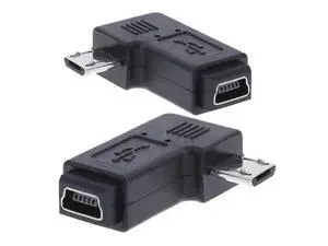 2 Pack Mini USB Female to Micro USB Male 90 Degree Left/Right Angled Data Sync Power Connector Adapter 2 Pack Mini USB Female to Micro USB Male 90 Degree Left/Right Angled Data Sync Power Connector Adapter