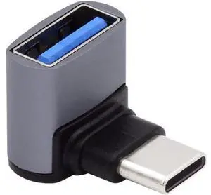 Up Down Angled USB-C Type-C to USB 3.0 Female OTG Adapter 90 Degree for Laptop Tablet Phone Up Down Angled USB-C Type-C to USB 3.0 Female OTG Adapter 90 Degree for Laptop Tablet Phone