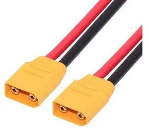 XT90 Male to Male 10AWG Extension Cable Connector for RC Battery Portable Power Station Solar Panel XT90 Male to Male 10AWG Extension Cable Connector for RC Battery Portable Power Station Solar Panel