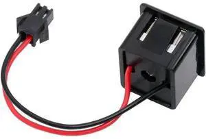 DIY OEM Dual Type-A Female Socket to 2Pin Header Cable Pitch=2.54mm Latch Mount Type DC 5V Power DIY OEM Dual Type-A Female Socket to 2Pin Header Cable Pitch=2.54mm Latch Mount Type DC 5V Power