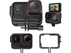 TELESIN Frame Mount Housing Case for Insta360 Ace Pro Accessory, Camera Protective Cage Sleeve Skeleton Shell Protector for Insta 360 Accessories TELESIN Frame Mount Housing Case for Insta360 Ace Pro Accessory, Camera Protective Cage Sleeve Skeleton Shell Protector for Insta 360 Accessories