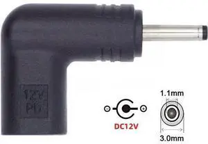 USB 3.1 Type C USB-C Female to DC 12V 3.0x1.1mm Plug Adapter PD Emulator Trigger 90 Degree Angled USB 3.1 Type C USB-C Female to DC 12V 3.0x1.1mm Plug Adapter PD Emulator Trigger 90 Degree Angled