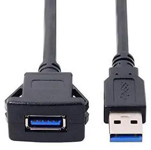1m Waterproof Single USB 3.0 Extension Latch Mount Car AUX Cable for Dashboard Panel 1m Waterproof Single USB 3.0 Extension Latch Mount Car AUX Cable for Dashboard Panel