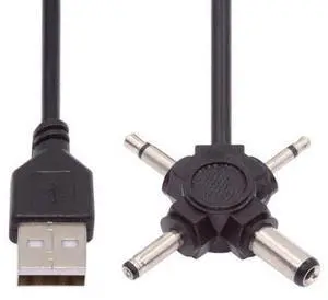4 in 1 DC 5V 5.5x2.1mm 4.0x1.7mm Mono 3.5mm 2.5mm to USB 2.0 Power Plug Barrel Connector Charge Cable 1.5M 4 in 1 DC 5V 5.5x2.1mm 4.0x1.7mm Mono 3.5mm 2.5mm to USB 2.0 Power Plug Barrel Connector Charge Cable 1.5M
