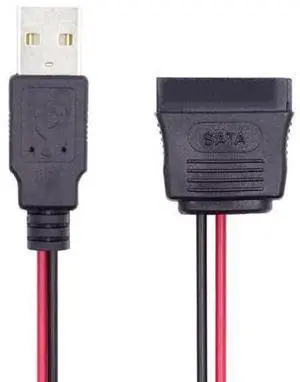 DC 5V Single USB to SATA 15Pin Power Cable for 2.5 inch SATA HDD SSD Disk Driver 5V 2A Max DC 5V Single USB to SATA 15Pin Power Cable for 2.5 inch SATA HDD SSD Disk Driver 5V 2A Max