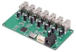 USB2.0 Type-C & 4Pin Pitch=2.0mm Wafer 1-to-7 Ports Type-A HUB PCBA PCs 4 Devices for Keyboard Mouse Scanner Printer USB2.0 Type-C & 4Pin Pitch=2.0mm Wafer 1-to-7 Ports Type-A HUB PCBA PCs 4 Devices for Keyboard Mouse Scanner Printer