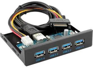 CY USB 3.0 HUB 4 Ports Front Panel to Motherboard 20Pin Adapter with SATA Power Cable for 3.5" Floppy Bay Disk Drive Caddy CY USB 3.0 HUB 4 Ports Front Panel to Motherboard 20Pin Adapter with SATA Power Cable for 3.5" Floppy Bay Disk Drive Caddy