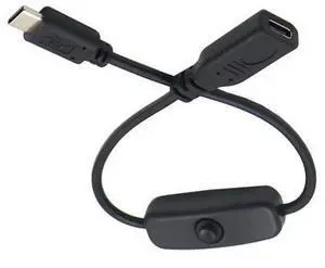 USB C Power Switch Extension Cable USB C Male to Female with On/Off Power Switch Button DC 5V Power Extension Cable for Laptop Keyboard Raspberry Pi 4B USB C Power Switch Extension Cable USB C Male to Female with On/Off Power Switch Button DC 5V Power Extension Cable for Laptop Keyboard Raspberry Pi 4B
