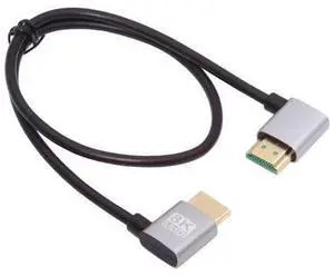 HDMI 2.1 Ultra Thin HDTV Cable 8K 4K Hyper Super Flexible Slim Cord Left Angled to Left Angled 90 Degree Type-A for Computer HDTV HDMI 2.1 Ultra Thin HDTV Cable 8K 4K Hyper Super Flexible Slim Cord Left Angled to Left Angled 90 Degree Type-A for Computer HDTV