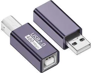 2pcs/lot USB 2.0 B Type Female to Type-A & Type-B Male Extension Adapter for Printer Scanner Disk 2pcs/lot USB 2.0 B Type Female to Type-A & Type-B Male Extension Adapter for Printer Scanner Disk