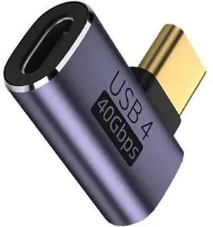 40Gbps USB4 Type C Male to Female 90 Degree Left Right Angled 100W Power Data 8K Video Adapter for Laptop Phone 40Gbps USB4 Type C Male to Female 90 Degree Left Right Angled 100W Power Data 8K Video Adapter for Laptop Phone