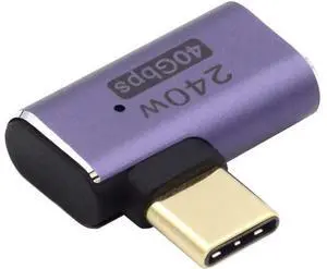 USB4 Type C Male to Female 240W Power 40Gbps Data 8K Video Adapter Left Right Angled for NS Phone Laptop USB4 Type C Male to Female 240W Power 40Gbps Data 8K Video Adapter Left Right Angled for NS Phone Laptop