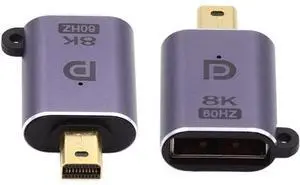 Mini DisplayPort 1.4 Male to DP Female 8K 60hz Adapter Ultra-HD UHD 4K 144hz 7680 * 4320 for Video PC Laptop Monitor Mini DisplayPort 1.4 Male to DP Female 8K 60hz Adapter Ultra-HD UHD 4K 144hz 7680 * 4320 for Video PC Laptop Monitor