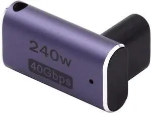 USB4 Type C Female to Female 240W Power 40Gbps Data 8K Video Adapter Up Down Angled for NS Phone Laptop USB4 Type C Female to Female 240W Power 40Gbps Data 8K Video Adapter Up Down Angled for NS Phone Laptop