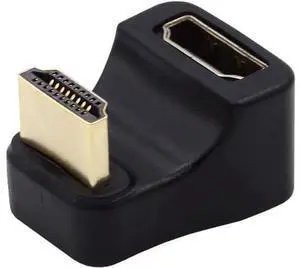 HDMI Male Type-A to HDMI Female Port Savers 360 Degree Down Opposite U Shape Back Angled Extension Adapter Converter HDMI Male Type-A to HDMI Female Port Savers 360 Degree Down Opposite U Shape Back Angled Extension Adapter Converter