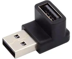10Gbps USB3.0 Male to Female Extension Power Data Video Adapter 90 Degree Down Angled Type 10Gbps USB3.0 Male to Female Extension Power Data Video Adapter 90 Degree Down Angled Type