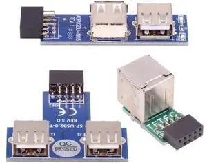 3pcs/Set 9Pin USB2.0 Motherboard Front Panel Header Female to Dual USB Female Adapter Vertical Horizontal Type 3pcs/Set 9Pin USB2.0 Motherboard Front Panel Header Female to Dual USB Female Adapter Vertical Horizontal Type