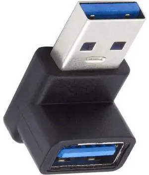 10Gbps USB3.0 Male to Female Extension Power Data Video Adapter 90 Degree Up Angled Type 10Gbps USB3.0 Male to Female Extension Power Data Video Adapter 90 Degree Up Angled Type