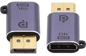 DisplayPort 1.4 Male to DP Female 8K 60hz Adapter Ultra-HD UHD 4K 144hz 7680 * 4320 for Video PC Laptop Monitor DisplayPort 1.4 Male to DP Female 8K 60hz Adapter Ultra-HD UHD 4K 144hz 7680 * 4320 for Video PC Laptop Monitor
