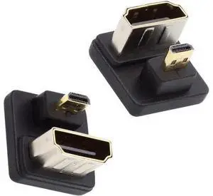 Adapter 2pcs/lot Up & Down Micro HDMI 1.4 Male Type-D to HDMI Female Port Saver 360 Degree Opposite U Shape Back Angled Extension Adapter Adapter 2pcs/lot Up & Down Micro HDMI 1.4 Male Type-D to HDMI Female Port Saver 360 Degree Opposite U Shape Back Angled Extension Adapter