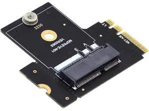 Key A+E PCI Express Male to Female Right Angled 90 Degree Low Profile Adapter Extension Card Riser Key A+E PCI Express Male to Female Right Angled 90 Degree Low Profile Adapter Extension Card Riser