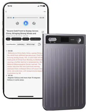Cross-border ultra-thin AI card-style voice recorder with ChatGPT intelligent transcription and text translation for conference summary recording Cross-border ultra-thin AI card-style voice recorder with ChatGPT intelligent transcription and text translation for conference summary recording