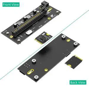 M.2 M-Key 2230 to PCI-e 4.0 X16 with Oculink SFF-8612/8611 Extension Cable As External Graphics Card PWR from ATX 6PIN 12V M.2 M-Key 2230 to PCI-e 4.0 X16 with Oculink SFF-8612/8611 Extension Cable As External Graphics Card PWR from ATX 6PIN 12V