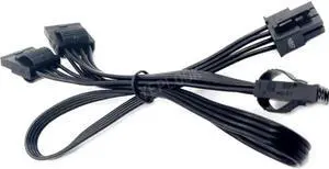 Seasonic 6Pin to 3 Port Molex IDE 4Pin Straight Power Cable for Seasonic FOCUS 850/750/650/550/500/450 GOLD Modular PSU Seasonic 6Pin to 3 Port Molex IDE 4Pin Straight Power Cable for Seasonic FOCUS 850/750/650/550/500/450 GOLD Modular PSU