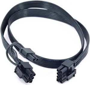 PCIe 8Pin 6+2Pin GPU Power Supply Cable for Corsair RM550x RM650x RM750x RM850x RM1000x RMx Series Type 4 Full Modular Power, 18AWG 60CM/23.62inch/1.97ft. PCIe 8Pin 6+2Pin GPU Power Supply Cable for Corsair RM550x RM650x RM750x RM850x RM1000x RMx Series Type 4 Full Modular Power, 18AWG 60CM/23.62inch/1.97ft.