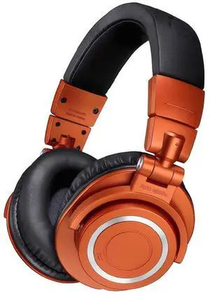 ATH-M50x Professional Listening Headphones - Over-Ear Wired Bluetooth High-Fidelity Sound Card Headphone System ORANGE ATH-M50x Professional Listening Headphones - Over-Ear Wired Bluetooth High-Fidelity Sound Card Headphone System ORANGE