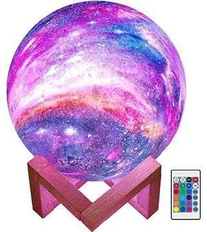 Moon Lamp Galaxy Lamp 5.9 inch 16 Colors LED 3D Moon Light, Remote & Touch Control Lava Lamp Gifts for Girls Boys Kids Women Birthday Moon Lamp Galaxy Lamp 5.9 inch 16 Colors LED 3D Moon Light, Remote & Touch Control Lava Lamp Gifts for Girls Boys Kids Women Birthday