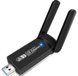 USB WiFi Bluetooth Adapter, 1300Mbps Dual Band 2.4/5Ghz Wireless Network External Receiver, Mini WiFi Dongle for PC/Laptop/Desktop USB WiFi Bluetooth Adapter, 1300Mbps Dual Band 2.4/5Ghz Wireless Network External Receiver, Mini WiFi Dongle for PC/Laptop/Desktop