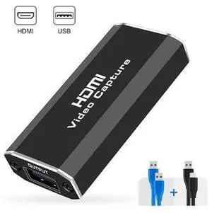 Video Capture Card, 4K HDMI to USB Game Capture Card, Full HD 1080P 60fps Capture Card, HDMI Video Game Capture for Editing Video/Games/Streaming/Online Teaching Video Capture Card, 4K HDMI to USB Game Capture Card, Full HD 1080P 60fps Capture Card, HDMI Video Game Capture for Editing Video/Games/Streaming/Online Teaching