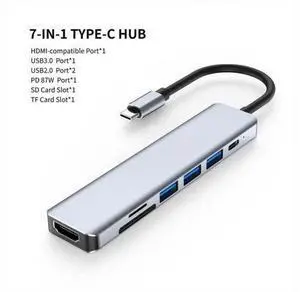 XJYLCPC USB C Hub HDMI Adapter for MacBook Pro/Air, 7 in 1 USB C Dongle with 4K HDMI, SD/TF Card Reader, USB C 100W PD, USB 3.0 and 2*USB 2.0 Compatible for MacBook Pro/Air MacBook Pro Air M1 M2 XJYLCPC USB C Hub HDMI Adapter for MacBook Pro/Air, 7 in 1 USB C Dongle with 4K HDMI, SD/TF Card Reader, USB C 100W PD, USB 3.0 and 2*USB 2.0 Compatible for MacBook Pro/Air MacBook Pro Air M1 M2