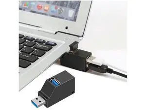 XJYLCPC USB 3.0 Hub 3 Port Mini Portable Fast High Speed Splitter Box Adapter Expansion for PC Notebook Laptop Computer Mac Linux Windows XJYLCPC USB 3.0 Hub 3 Port Mini Portable Fast High Speed Splitter Box Adapter Expansion for PC Notebook Laptop Computer Mac Linux Windows