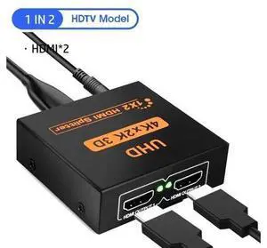 HDMI Splitter 1in2 Out Powered by AC Adapter Hdmi powered Splitter Supports 4K@30Hz 3D Full HD1080P Compatible with Xbox PS3/4 Fire Stick Roku Blu-Ray Player HDTV - 1 Input to 2 Outputs HDMI Splitter 1in2 Out Powered by AC Adapter Hdmi powered Splitter Supports 4K@30Hz 3D Full HD1080P Compatible with Xbox PS3/4 Fire Stick Roku Blu-Ray Player HDTV - 1 Input to 2 Outputs