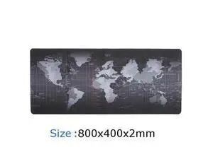 Gaming Mouse Pad Extended Mouse Map Mat(World Map L 31.50 in * W 15.75 in,2mm),Nonslip Base, Thick, Comfy, Waterproof and Foldable Mat for Desktop,Computer,Laptop,Keyboard,Consoles,Black Gaming Mouse Pad Extended Mouse Map Mat(World Map L 31.50 in * W 15.75 in,2mm),Nonslip Base, Thick, Comfy, Waterproof and Foldable Mat for Desktop,Computer,Laptop,Keyboard,Consoles,Black