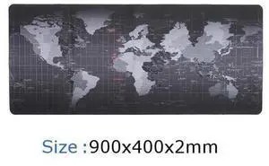 Gaming Mouse Pad Extended Mouse Map Mat(World Map L 35.43 in * W 15.75 in,2mm),Nonslip Base, Thick, Comfy, Waterproof and Foldable Mat for Desktop,Computer,Laptop,Keyboard,Consoles,Black Gaming Mouse Pad Extended Mouse Map Mat(World Map L 35.43 in * W 15.75 in,2mm),Nonslip Base, Thick, Comfy, Waterproof and Foldable Mat for Desktop,Computer,Laptop,Keyboard,Consoles,Black