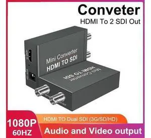 HDMI to SDI Micro Converter,HDMI in to Two SDI Output( HDMI to SDI Converter) Convert 3G/HD/SD-SDI and Support 1080P with Power Supply for SDI Monitor HDTV HDMI to SDI Micro Converter,HDMI in to Two SDI Output( HDMI to SDI Converter) Convert 3G/HD/SD-SDI and Support 1080P with Power Supply for SDI Monitor HDTV