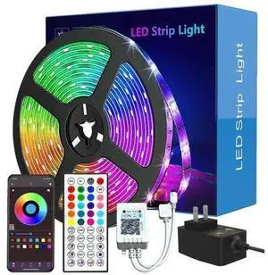 32.8*2 Feet Bluetooth Smart App Music RGB Colorful Changing Led Light Strip with DIY Remote 32.8*2 Feet Bluetooth Smart App Music RGB Colorful Changing Led Light Strip with DIY Remote