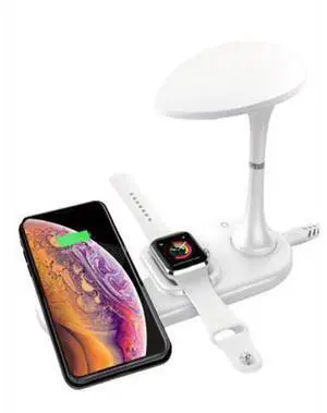 Wireless Charger 3 in 1 Charging Station Fast Wireless Charger Stand Desk Lamp Wireless Charger 3 in 1 Charging Station Fast Wireless Charger Stand Desk Lamp