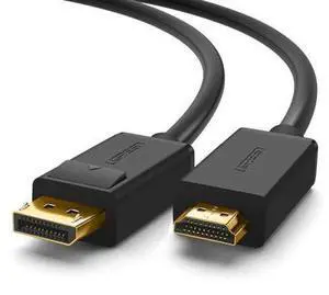 DisplayPort (DP) to HDMI Cable, 4K Resolution Ready, Support Audio for HP EliteBook,HTC VIVE Virtual Reality System and DP Enabled Devices (10FT, 3meters) DisplayPort (DP) to HDMI Cable, 4K Resolution Ready, Support Audio for HP EliteBook,HTC VIVE Virtual Reality System and DP Enabled Devices (10FT, 3meters)