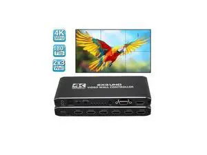 2x3 HDMI Video Wall Controller, 1080P@60Hz HDMI TV Wall Processor, 4K HDMI Video Image Processor, Support 14 Display Modes,1x1 1x2 1x3 1x4 1x5,1x6, 2x1, 2x2, 2x3, 3x1, 3x2, 4x1,5x1, 6x1 2x3 HDMI Video Wall Controller, 1080P@60Hz HDMI TV Wall Processor, 4K HDMI Video Image Processor, Support 14 Display Modes,1x1 1x2 1x3 1x4 1x5,1x6, 2x1, 2x2, 2x3, 3x1, 3x2, 4x1,5x1, 6x1