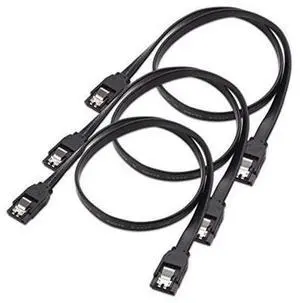 3-pack straight sata iii 6.0 gbps sata cable (sata 3 cable) black - 24 inches 3-pack straight sata iii 6.0 gbps sata cable (sata 3 cable) black - 24 inches